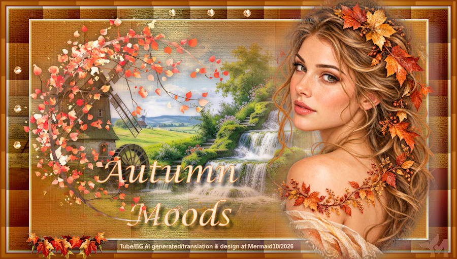 PSP; Tutorials; PSP Tutorials; Paintshop Pro ; Mermaids PSP Tutorials; Paintshop Pro Tutorials;Autumn Moods
